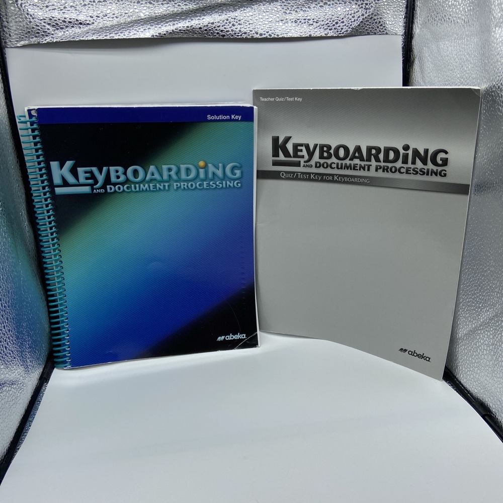 Abeka Keyboarding And Document Processing Solution Key & Teacher Quiz/Test Key